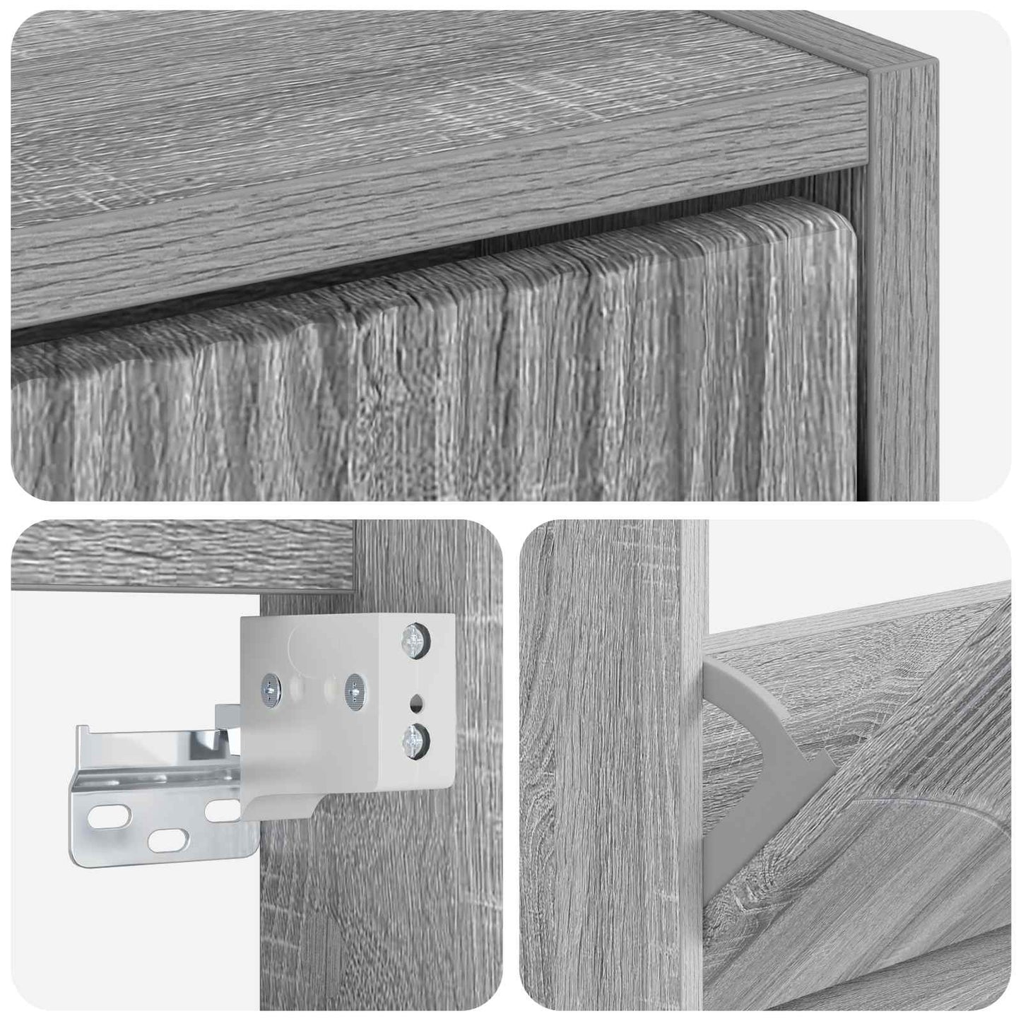 Wandmontierter Schuhschrank HOORN 71 x 17 x 86 cm Holzwerkstoff