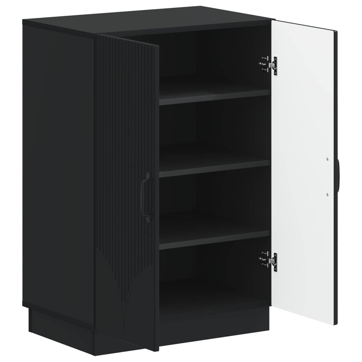 Schuhschrank HOORN 59,5 x 39,5 x 87 cm Holzwerkstoff Schwarz