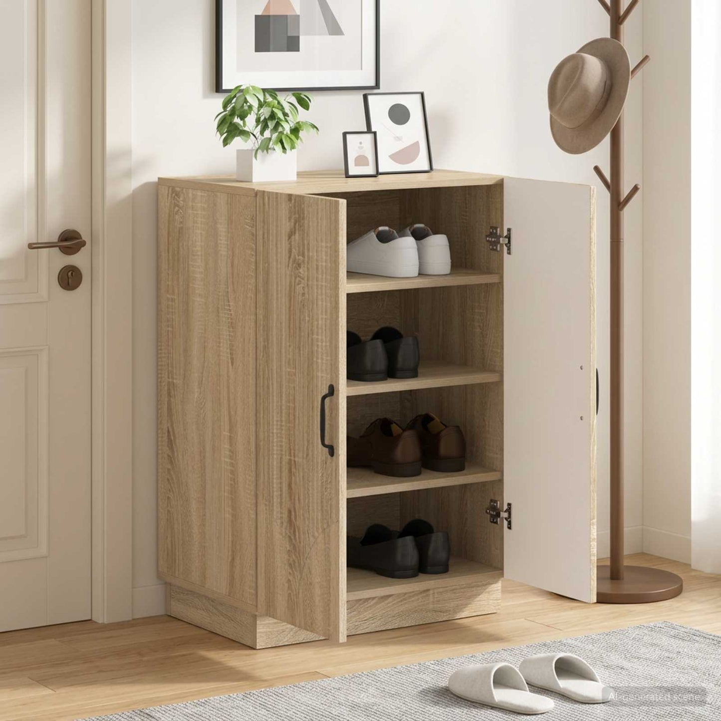 Schuhschrank HOORN 59,5 x 39,5 x 87 cm Holzwerkstoff
