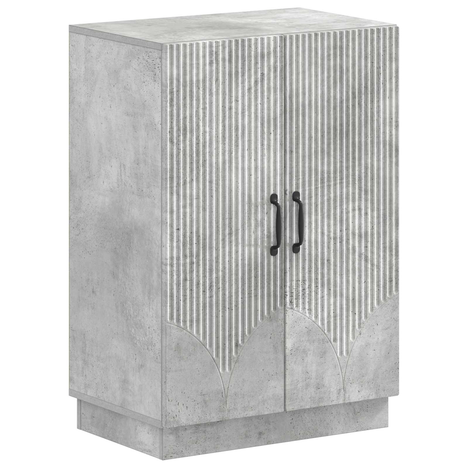 Schuhschrank HOORN 59,5 x 39,5 x 87 cm Holzwerkstoff Betongrau