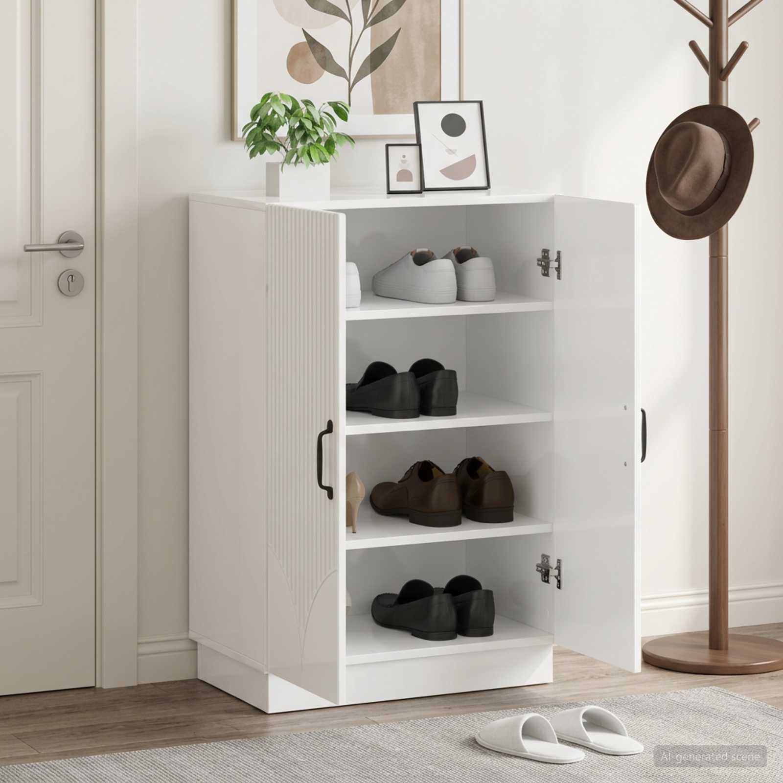 Schuhschrank HOORN 59,5 x 39,5 x 87 cm Holzwerkstoff