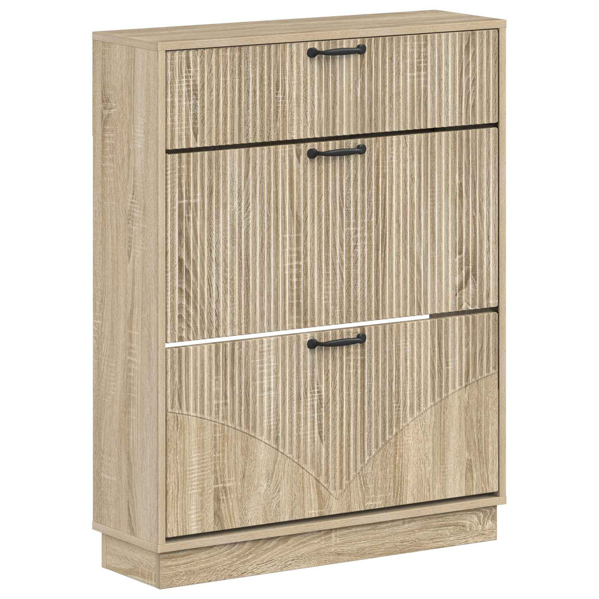 Schuhschrank HOORN 78 x 24 x 100 cm Holzwerkstoff Sonoma-Eiche