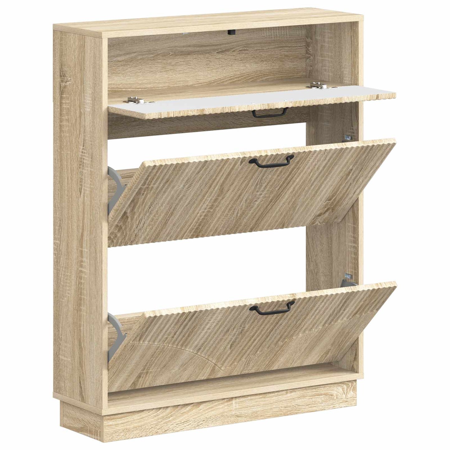 Schuhschrank HOORN 78 x 24 x 100 cm Holzwerkstoff Sonoma-Eiche