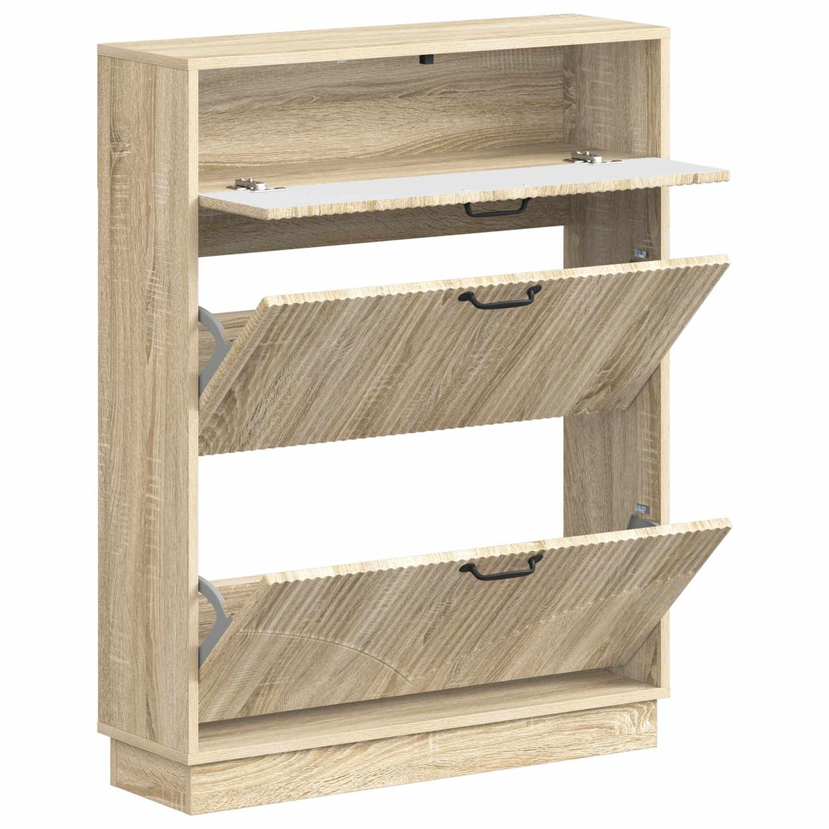 Schuhschrank HOORN 78 x 24 x 100 cm Holzwerkstoff Sonoma-Eiche