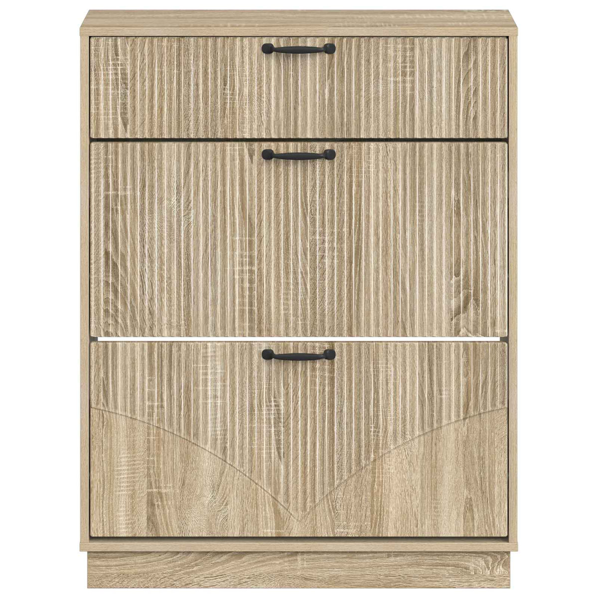 Schuhschrank HOORN 78 x 24 x 100 cm Holzwerkstoff Sonoma-Eiche