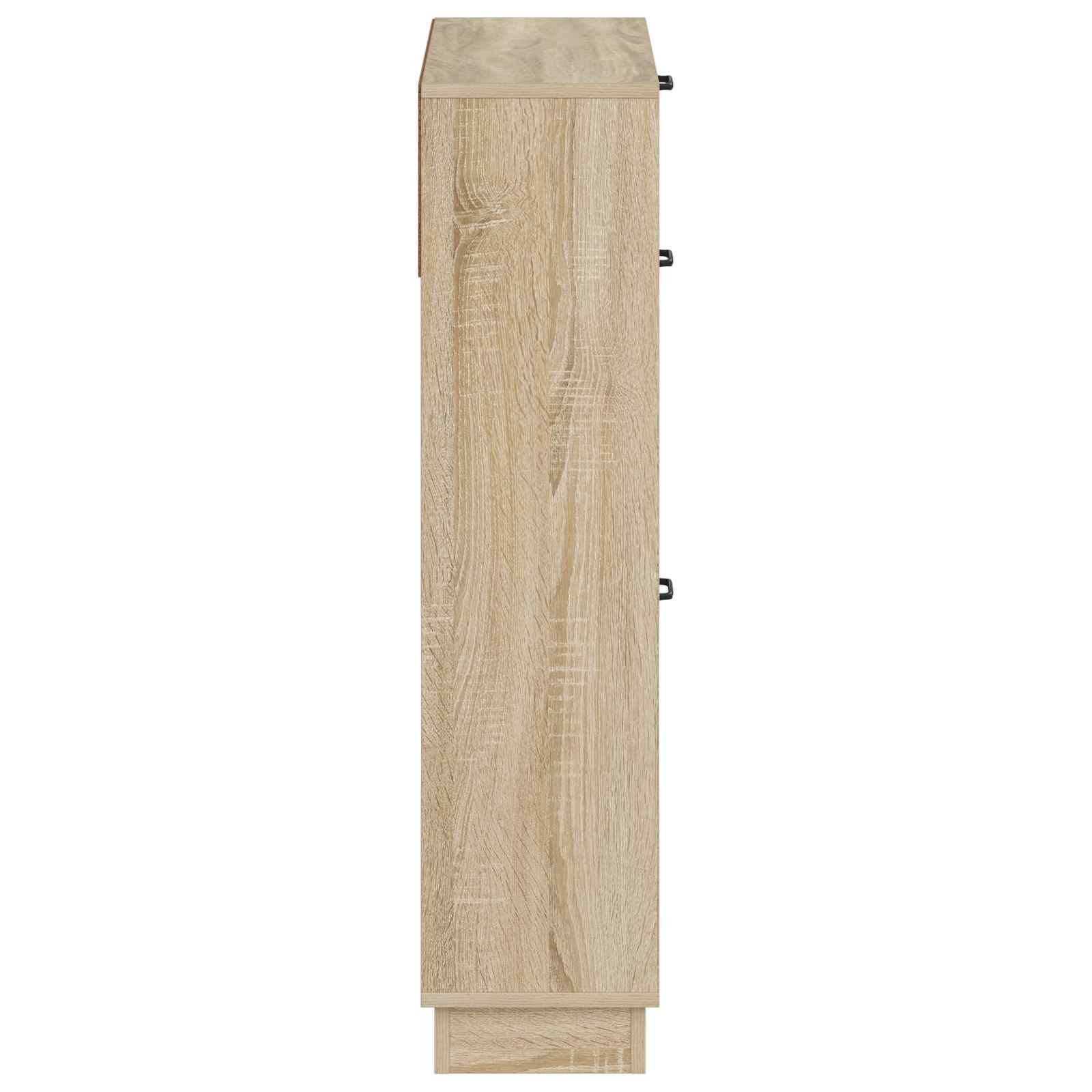 Schuhschrank HOORN 78 x 24 x 100 cm Holzwerkstoff Sonoma-Eiche