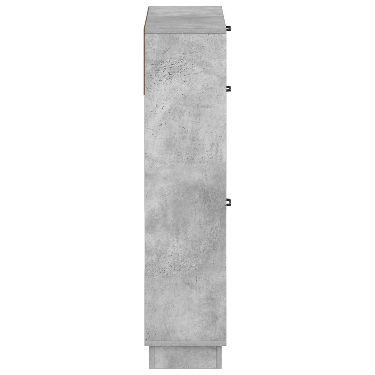 Schuhschrank HOORN 78 x 24 x 100 cm Holzwerkstoff Betongrau