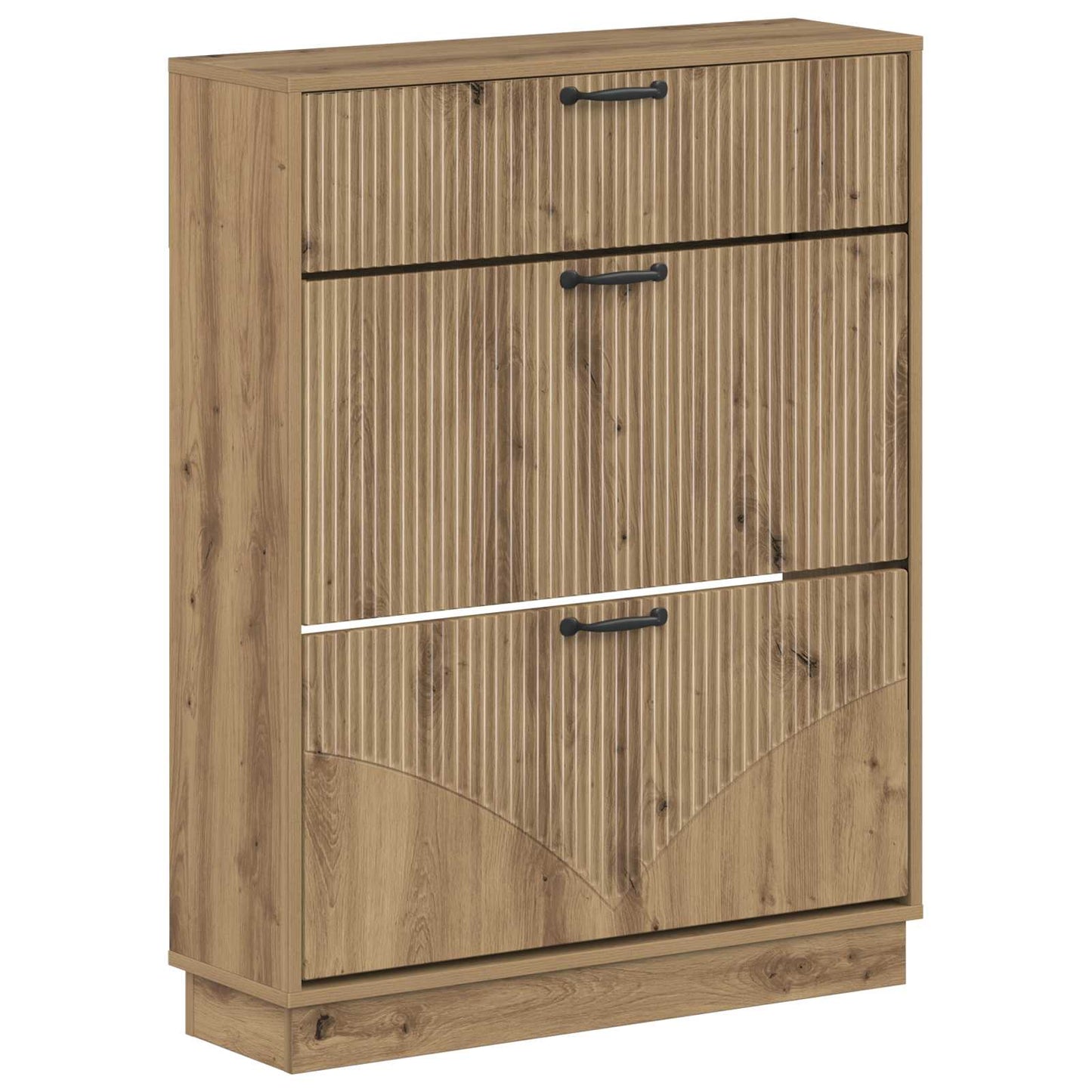 Schuhschrank HOORN 78 x 24 x 100 cm Holzwerkstoff Artisan-Eiche