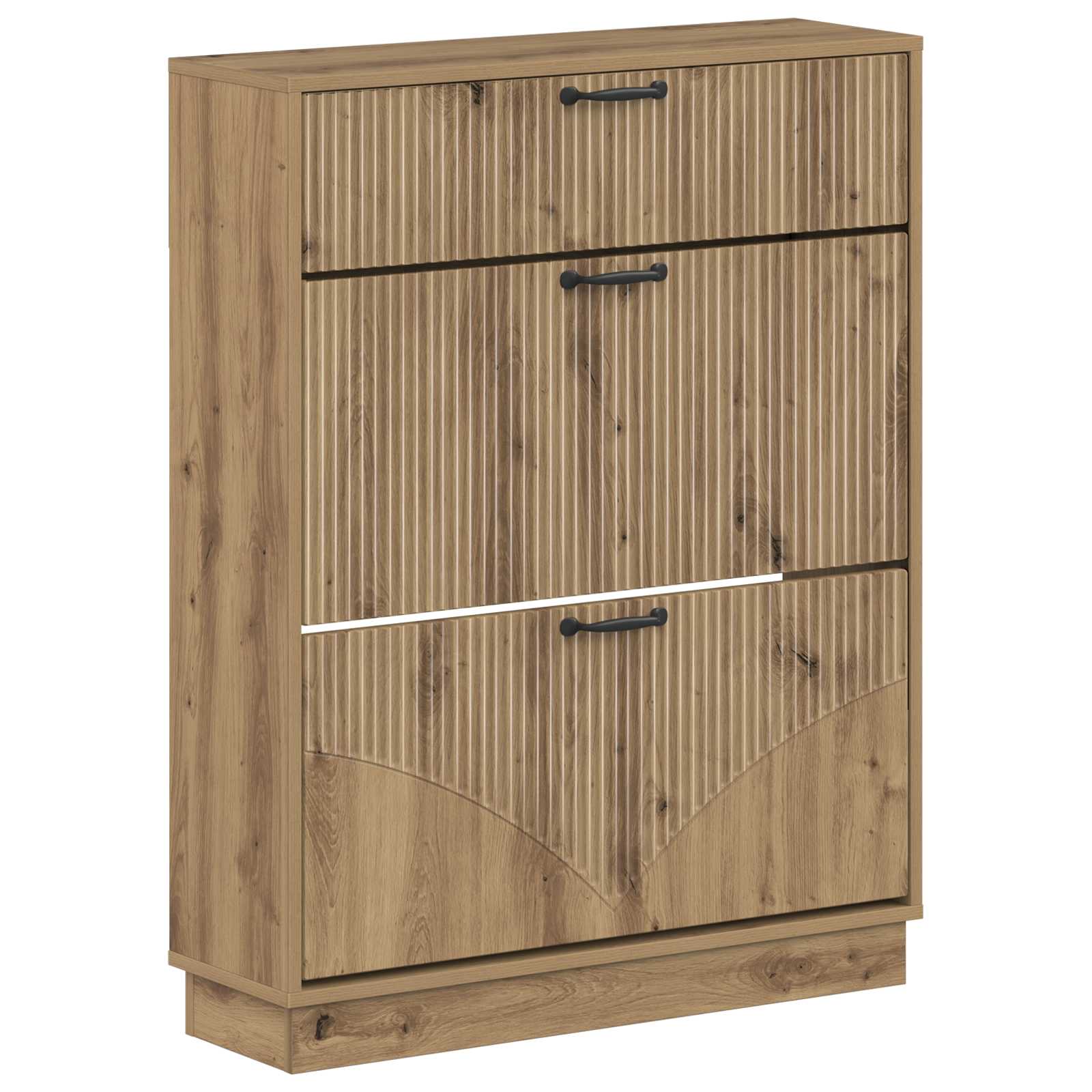Schuhschrank HOORN 78 x 24 x 100 cm Holzwerkstoff Artisan-Eiche