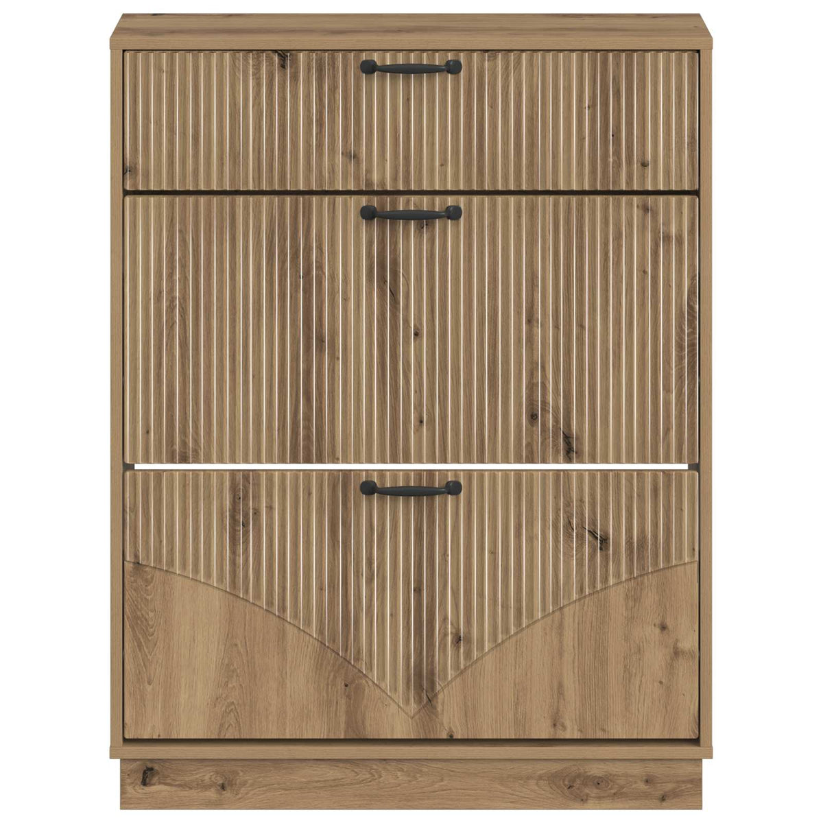 Schuhschrank HOORN 78 x 24 x 100 cm Holzwerkstoff Artisan-Eiche