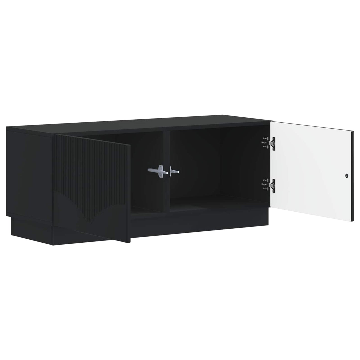 TV-Schrank Schwarz Holzwerkstoff
