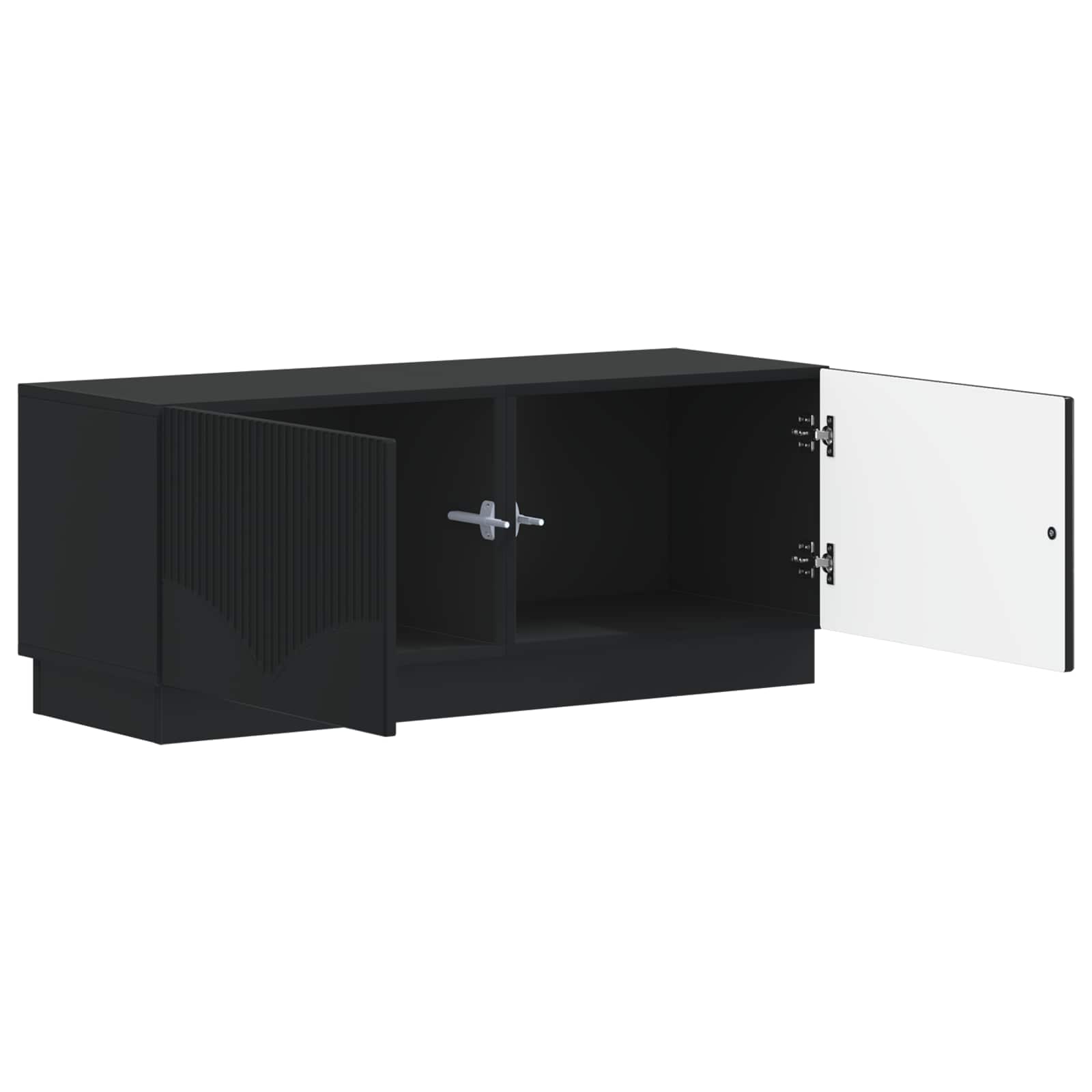 TV-Schrank Schwarz Holzwerkstoff