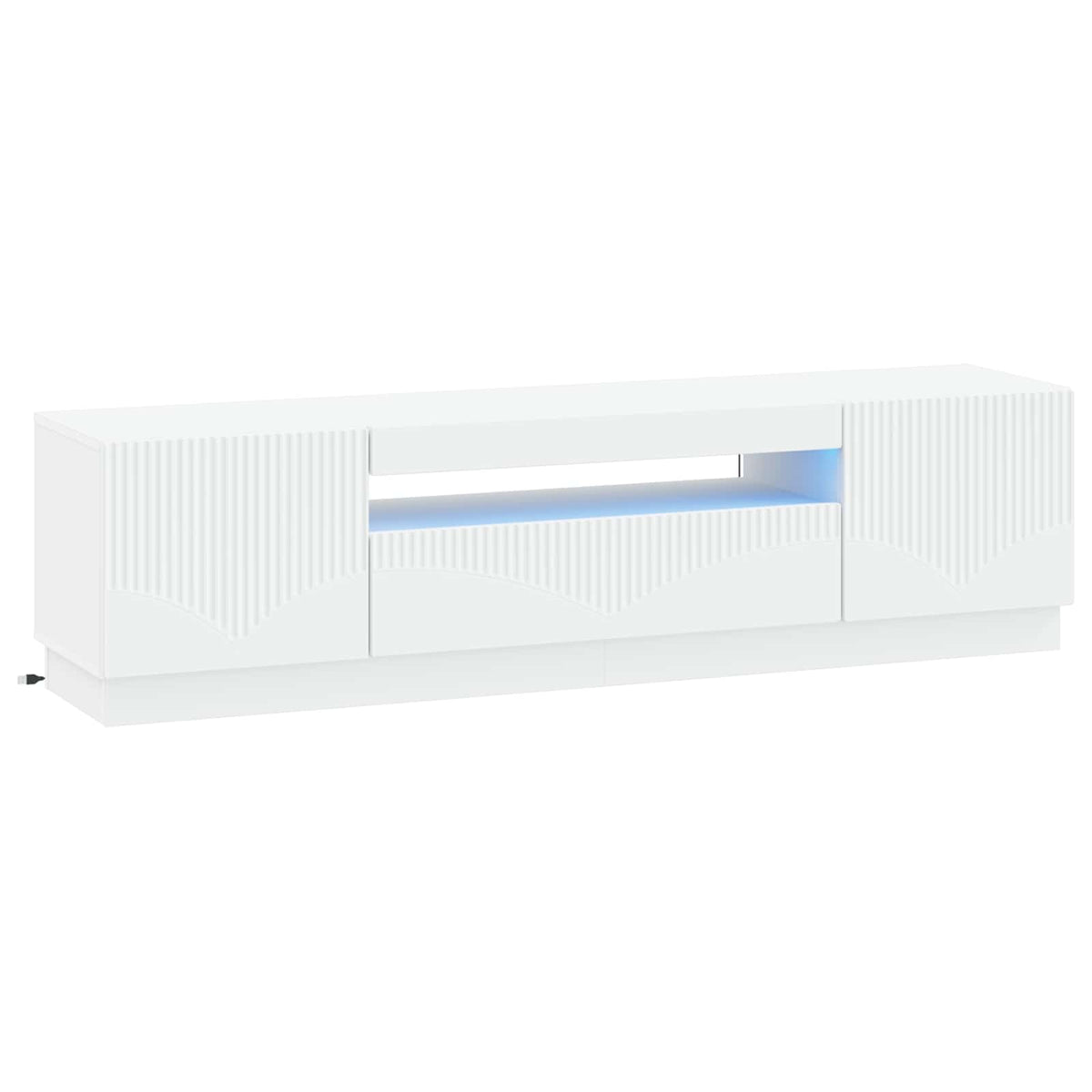 LED-TV-Schrank Weiß Holzwerkstoff
