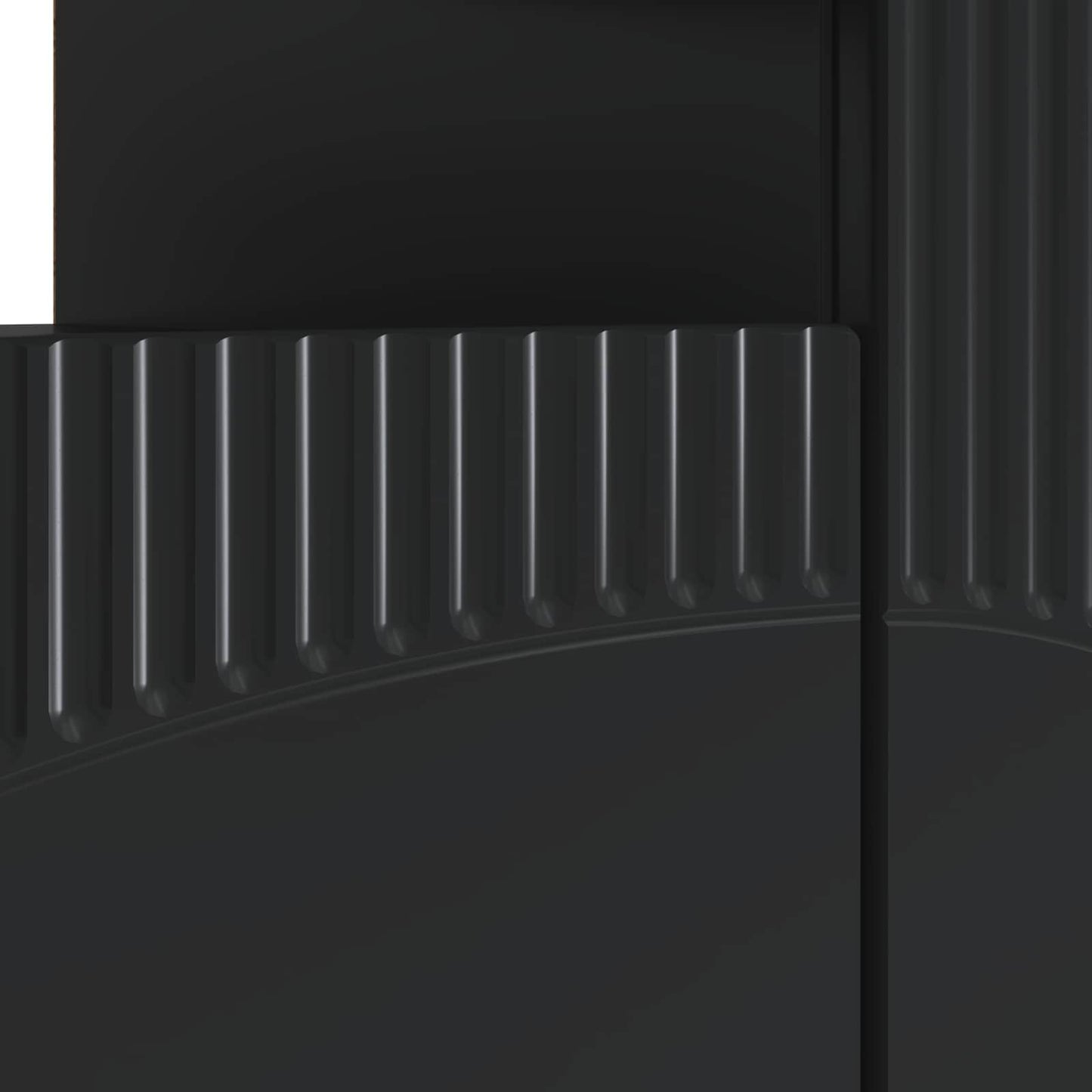 LED-TV-Schrank Schwarz Holzwerkstoff
