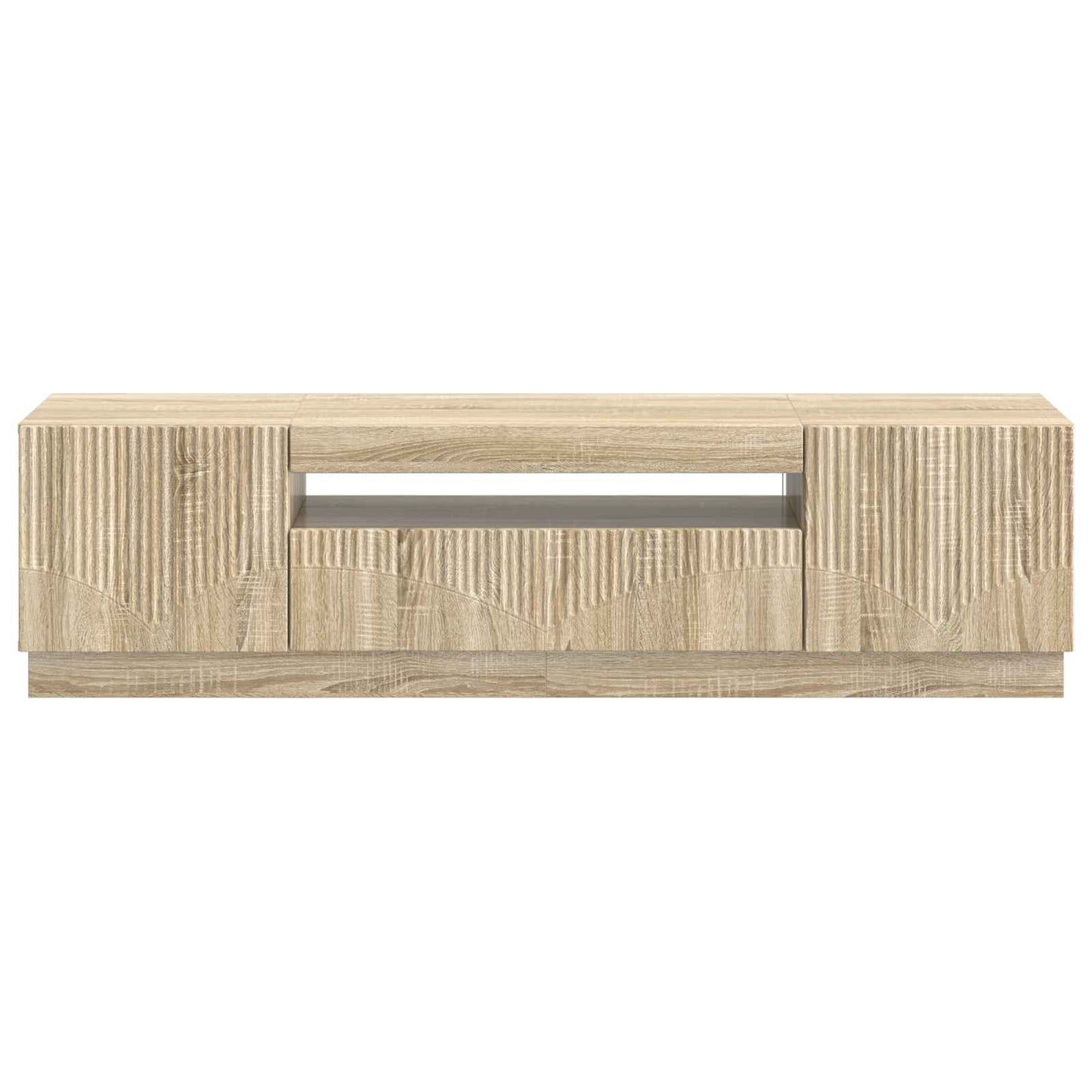 LED-TV-Schrank Sonoma-Eiche Holzwerkstoff