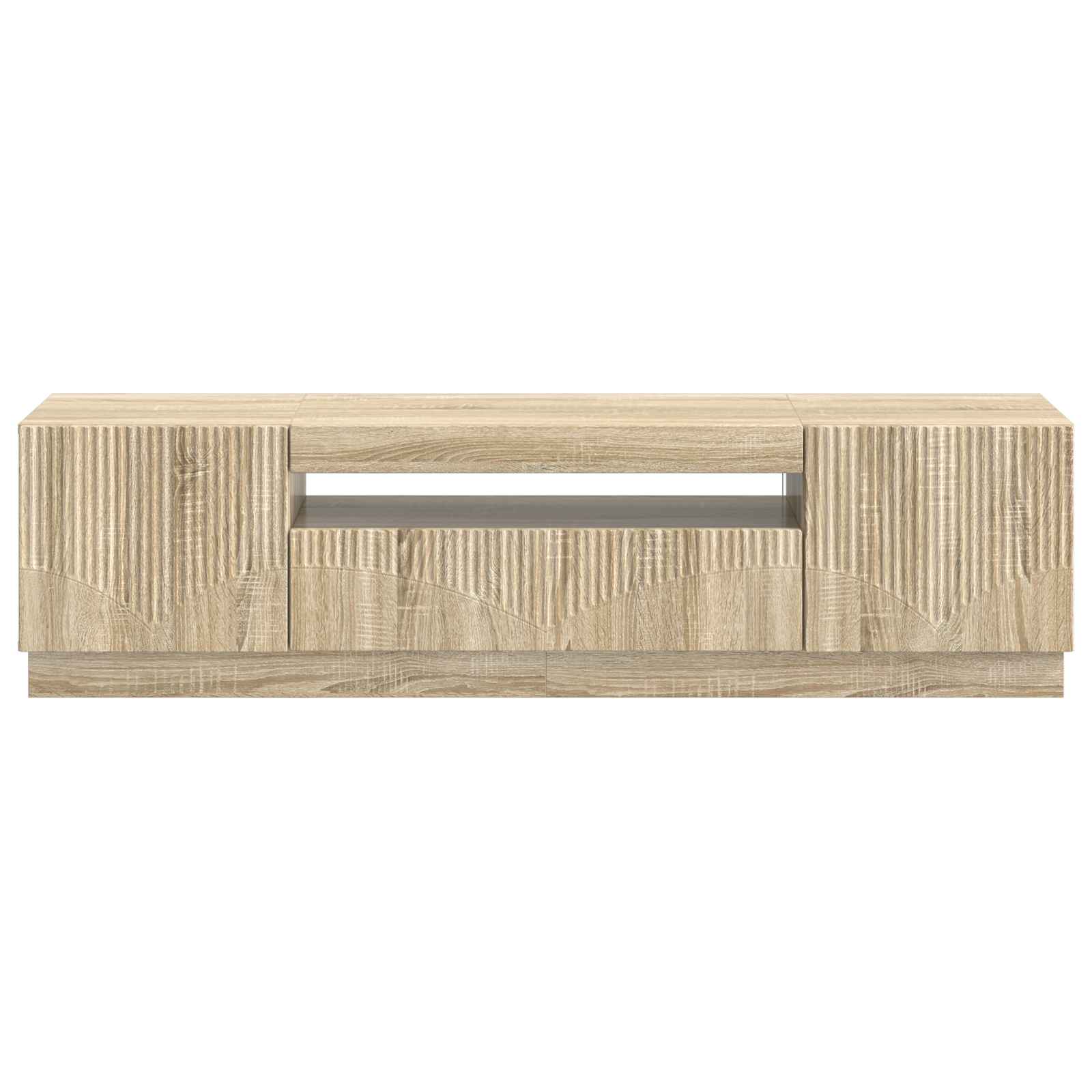 LED-TV-Schrank Sonoma-Eiche Holzwerkstoff