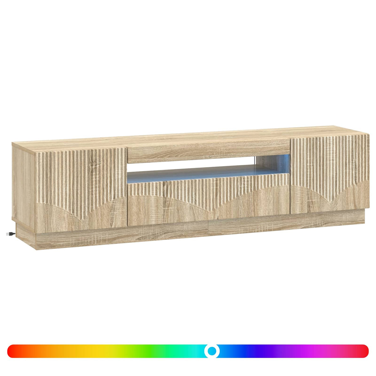 LED-TV-Schrank Sonoma-Eiche Holzwerkstoff