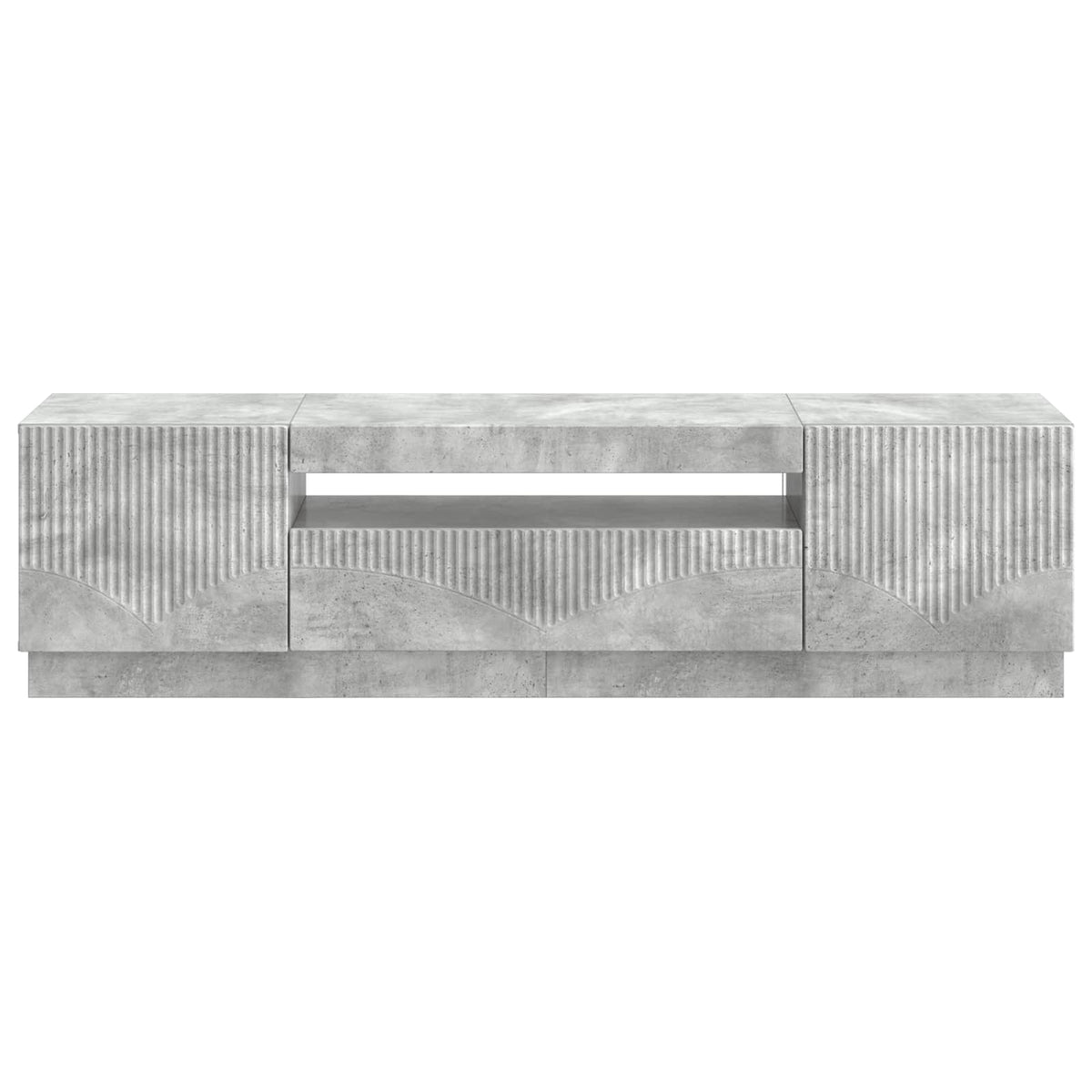 LED-TV-Schrank Betongrau Holzwerkstoff