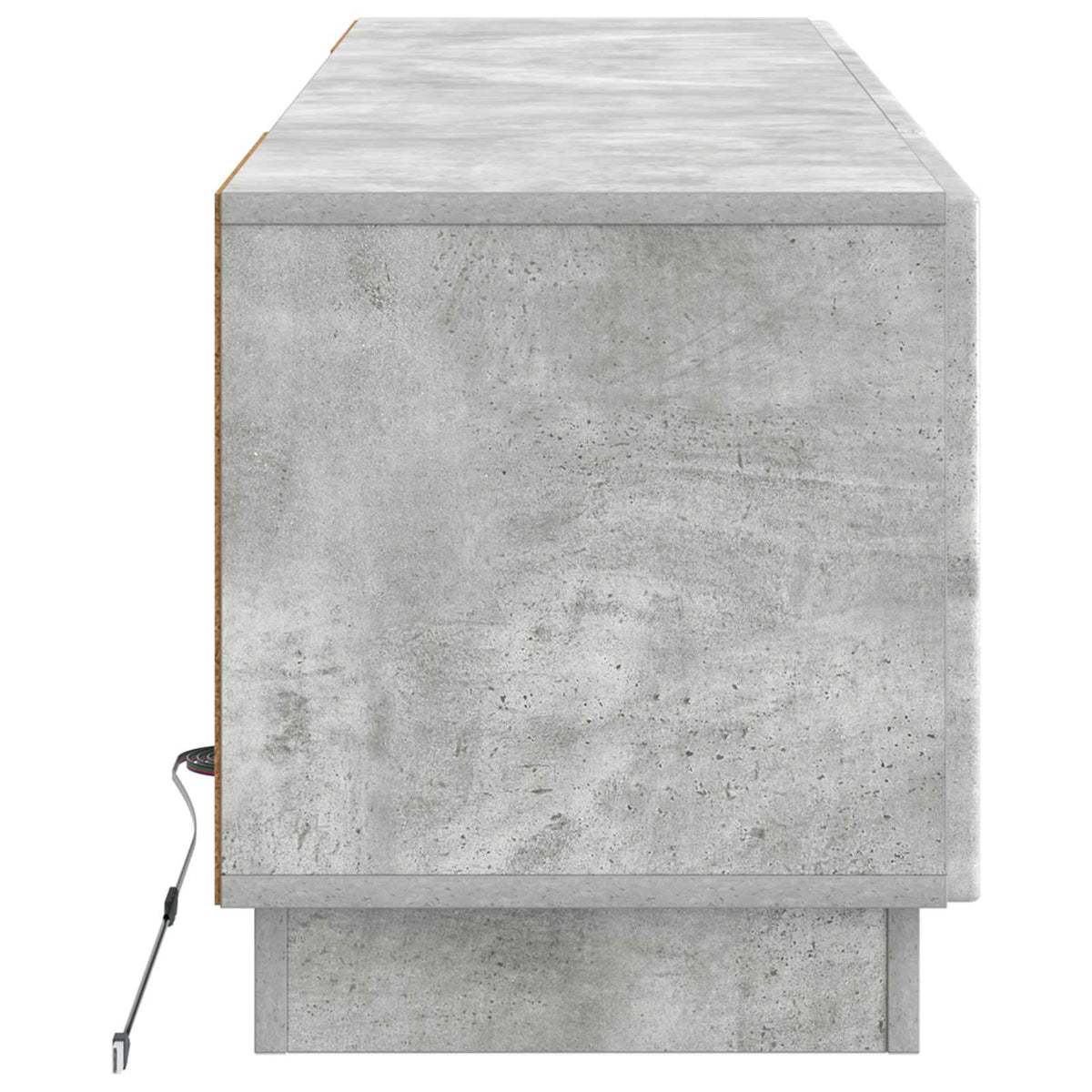 LED-TV-Schrank Betongrau Holzwerkstoff