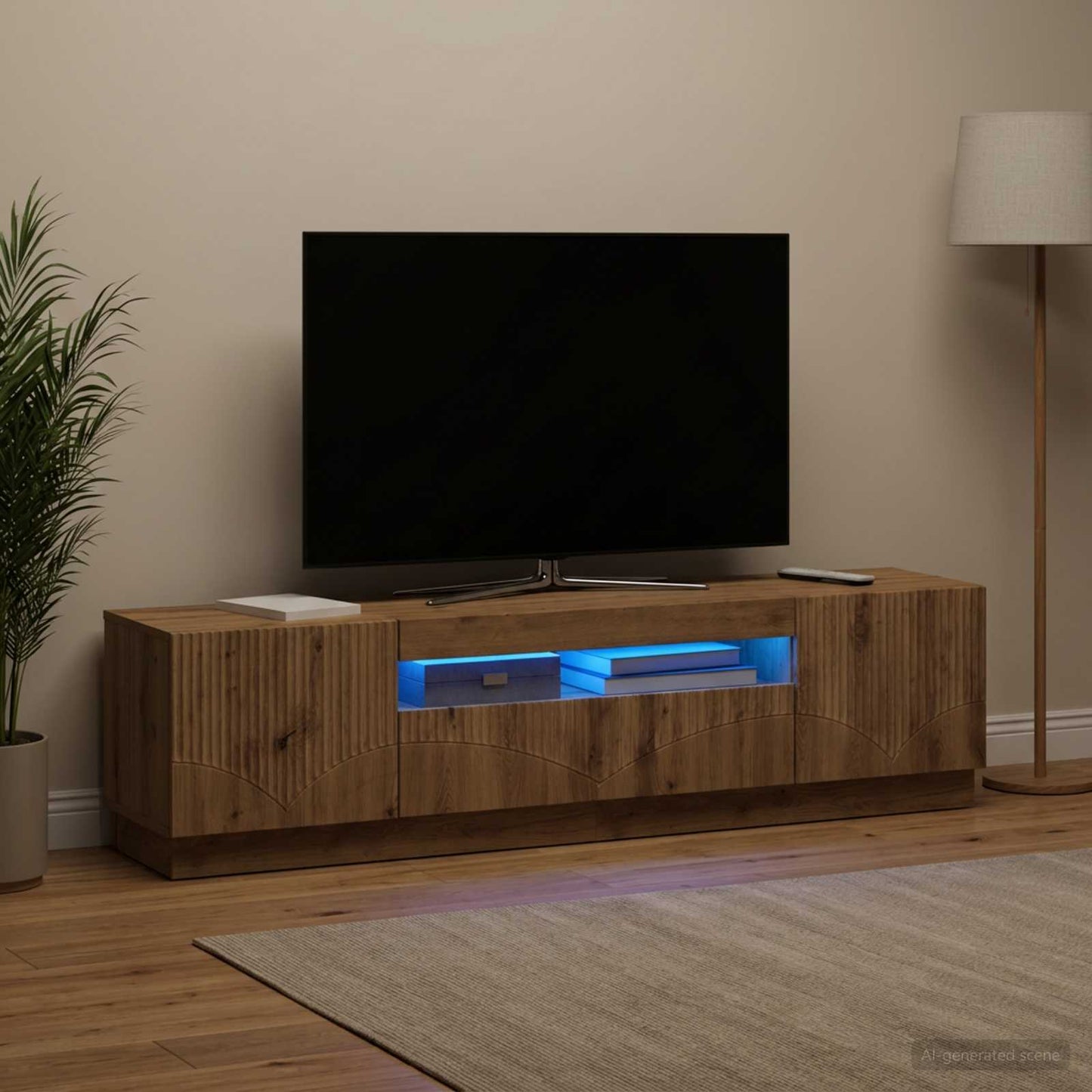 LED-TV-Schrank Artisan-Eiche Holzwerkstoff
