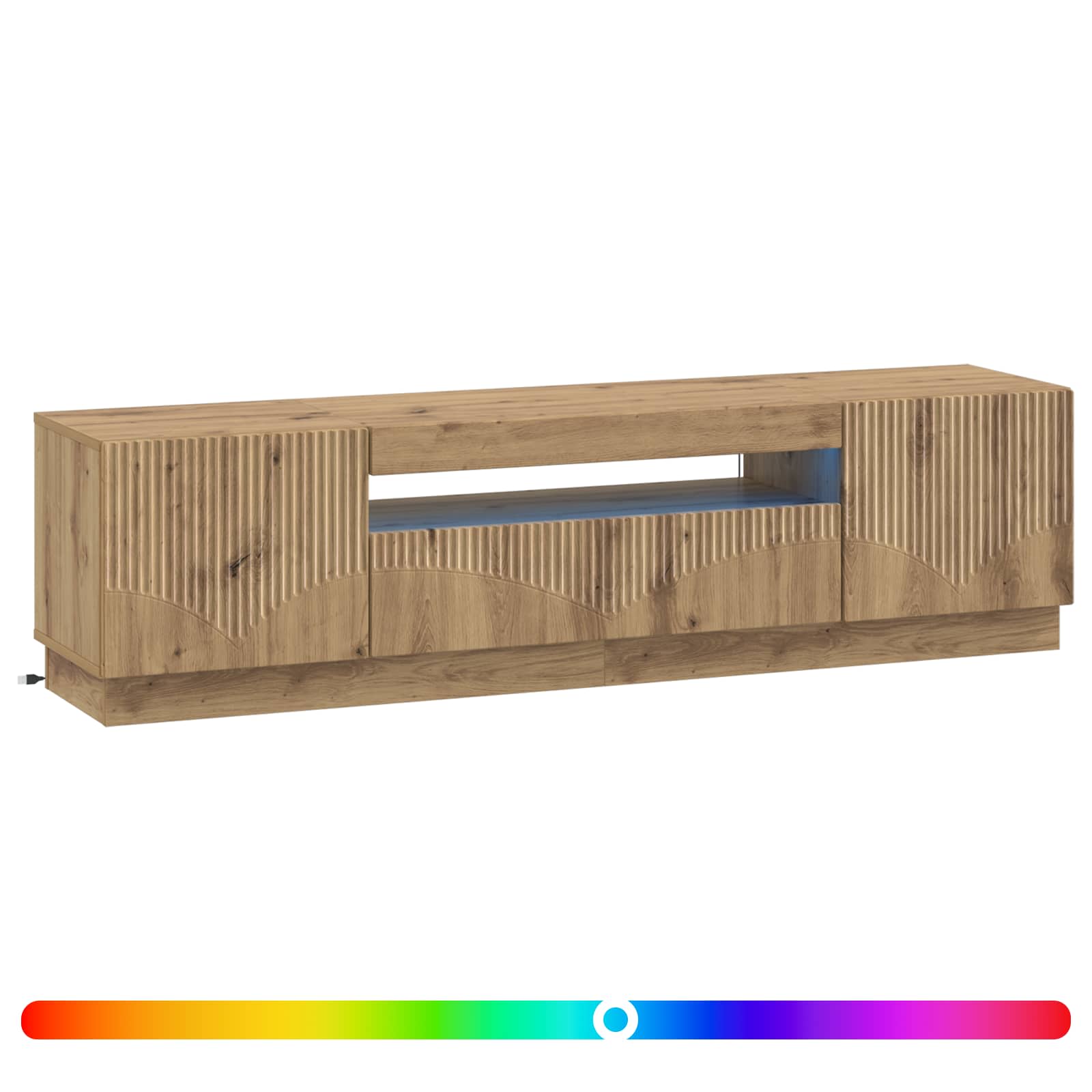 LED-TV-Schrank Artisan-Eiche Holzwerkstoff