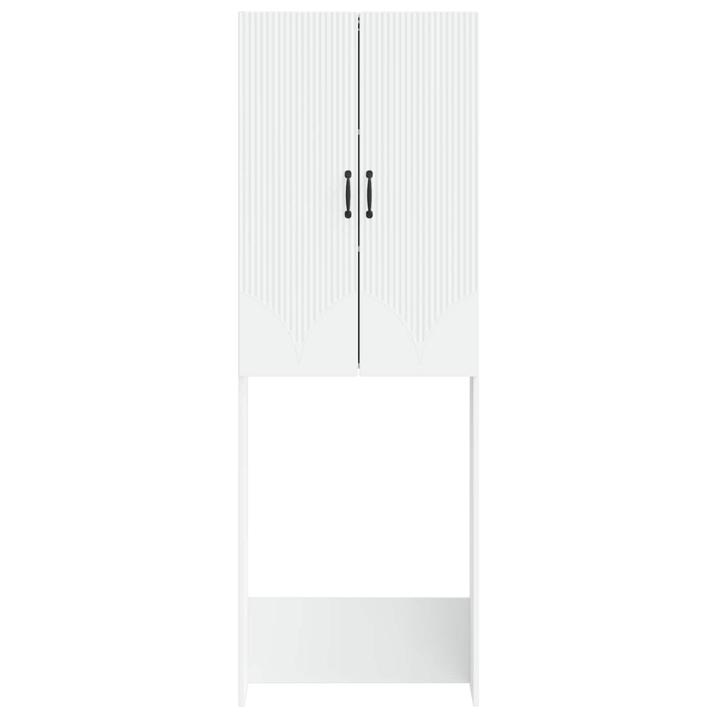 Toilettenschrank HOORN Weiß 66 x 25,5 x 190 cm Holzwerkstoff