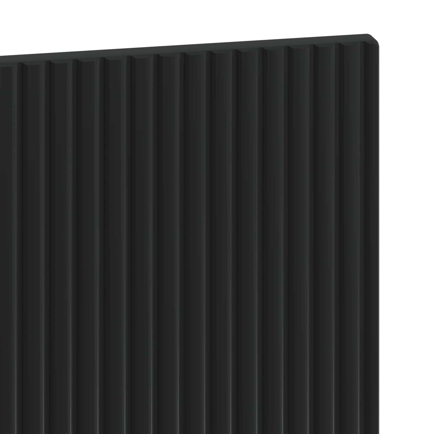 Wandmontiertes Kopfteil HOORN Schwarz Holzwerkstoff