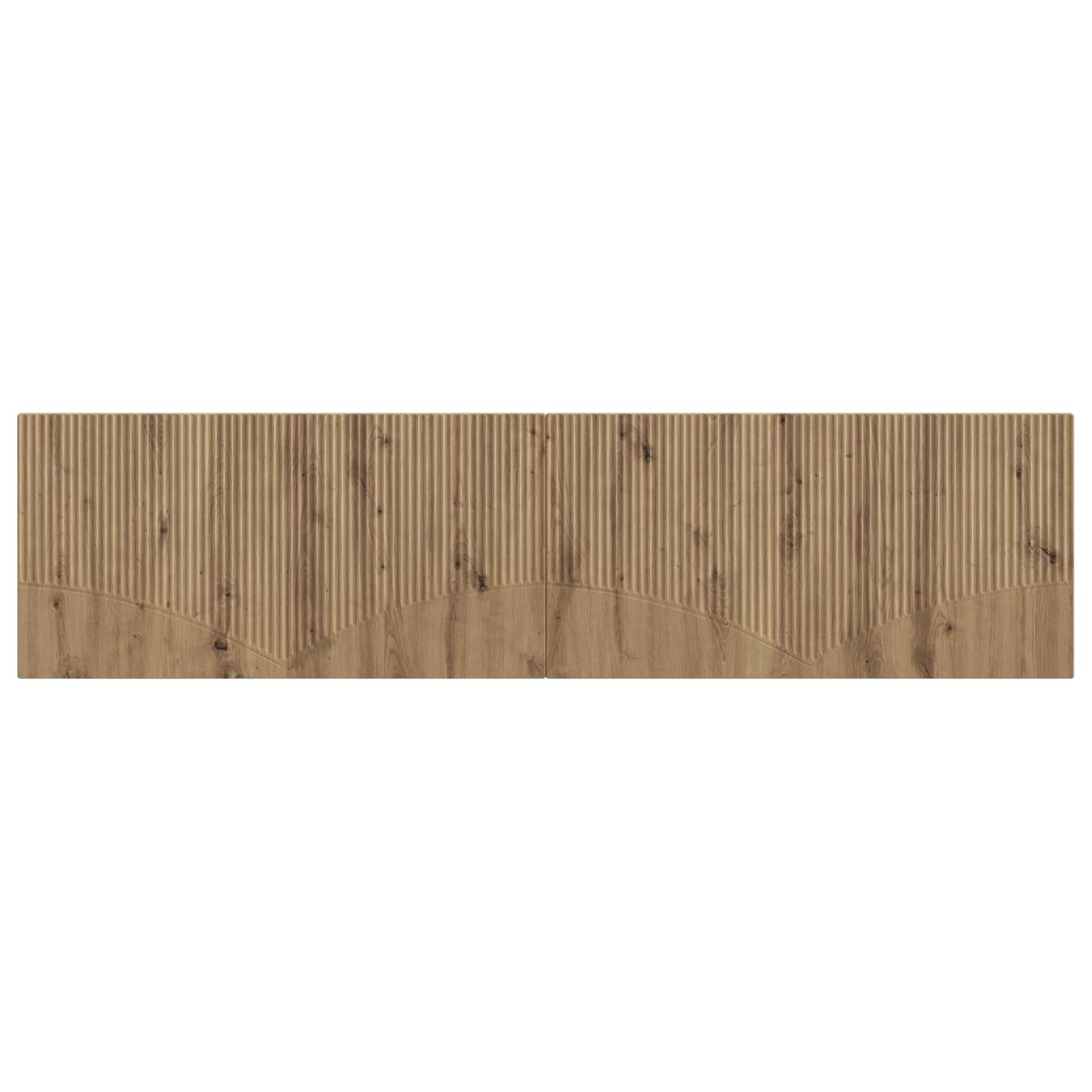 Wandmontiertes Kopfteil HOORN Artisan-Eiche Holzwerkstoff