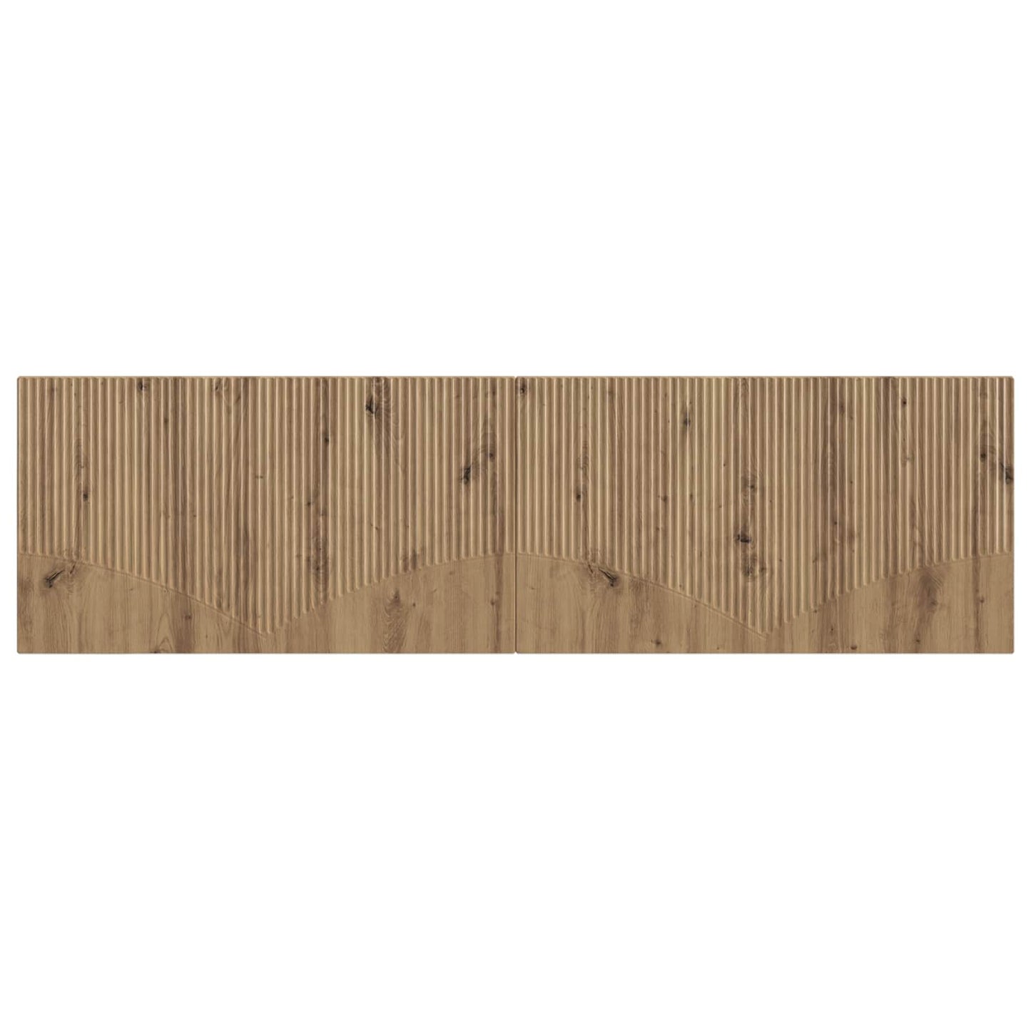 Wandmontiertes Kopfteil HOORN Artisan-Eiche Holzwerkstoff