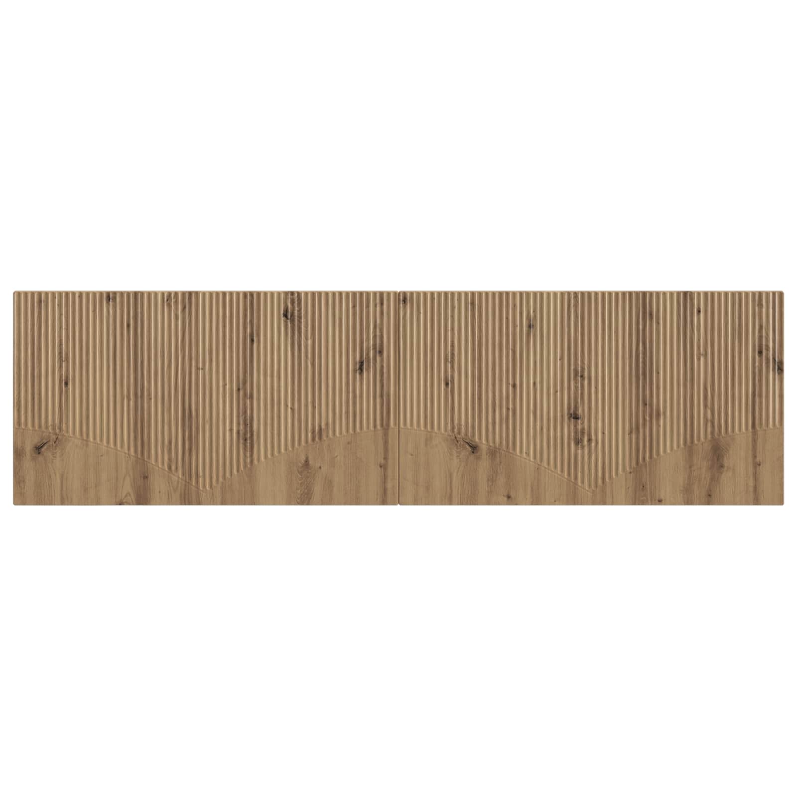 Wandmontiertes Kopfteil HOORN Artisan-Eiche Holzwerkstoff