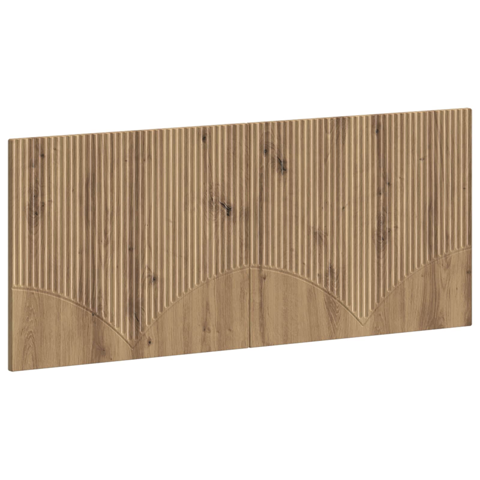 Wandmontiertes Kopfteil HOORN Artisan-Eiche Holzwerkstoff