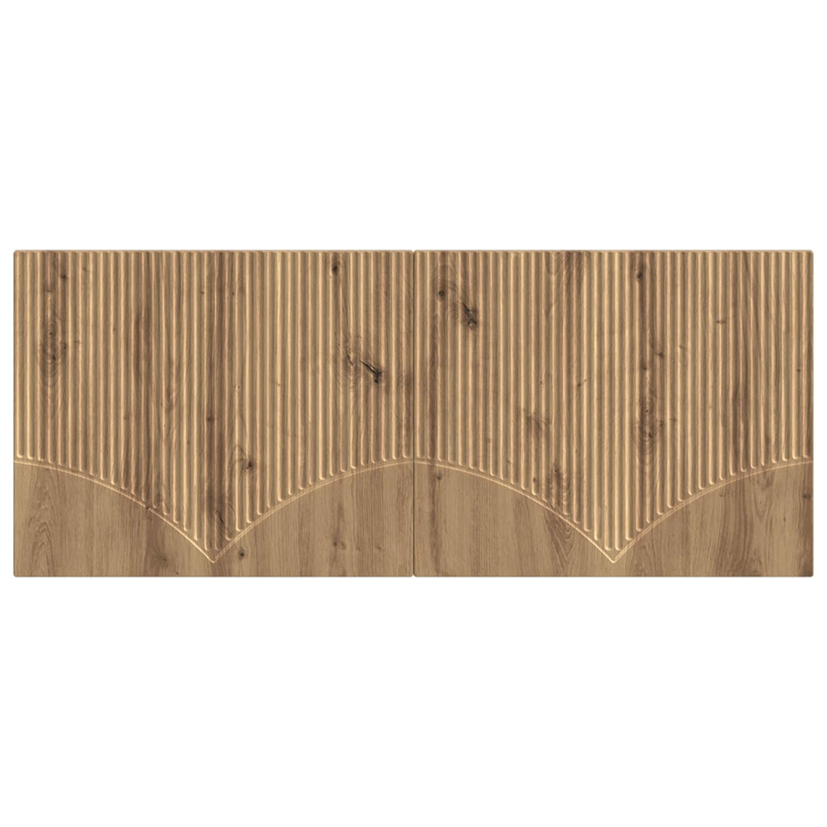 Wandmontiertes Kopfteil HOORN Artisan-Eiche Holzwerkstoff