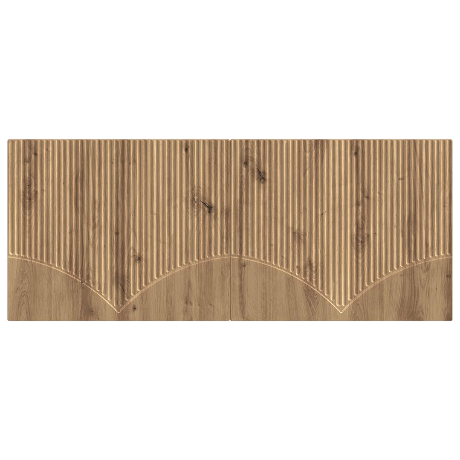 Wandmontiertes Kopfteil HOORN Artisan-Eiche Holzwerkstoff