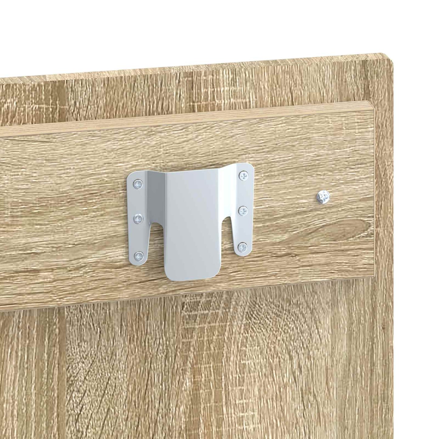 Wandmontiertes Kopfteil HOORN Sonoma-Eiche Holzwerkstoff