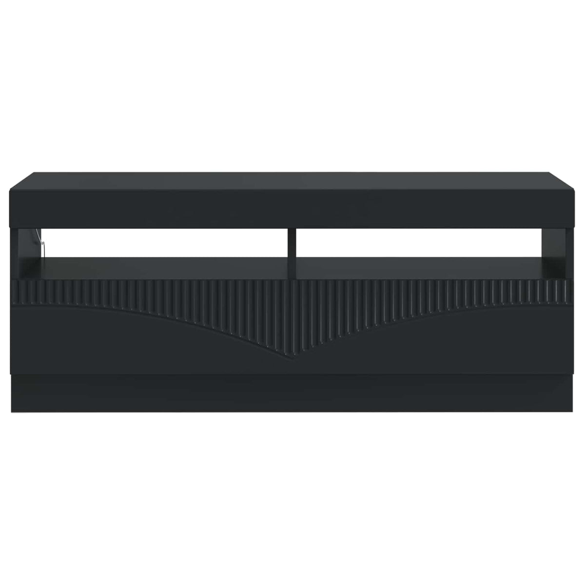 LED-TV-Schrank Schwarz Holzwerkstoff