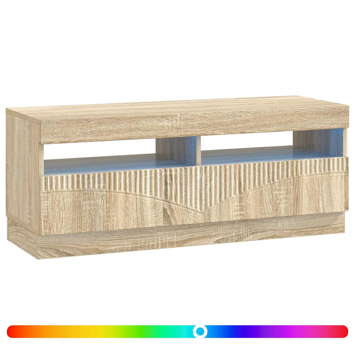 LED-TV-Schrank Sonoma-Eiche Holzwerkstoff