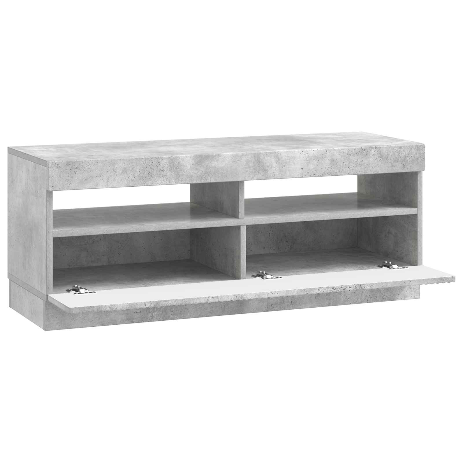 LED-TV-Schrank Betongrau Holzwerkstoff