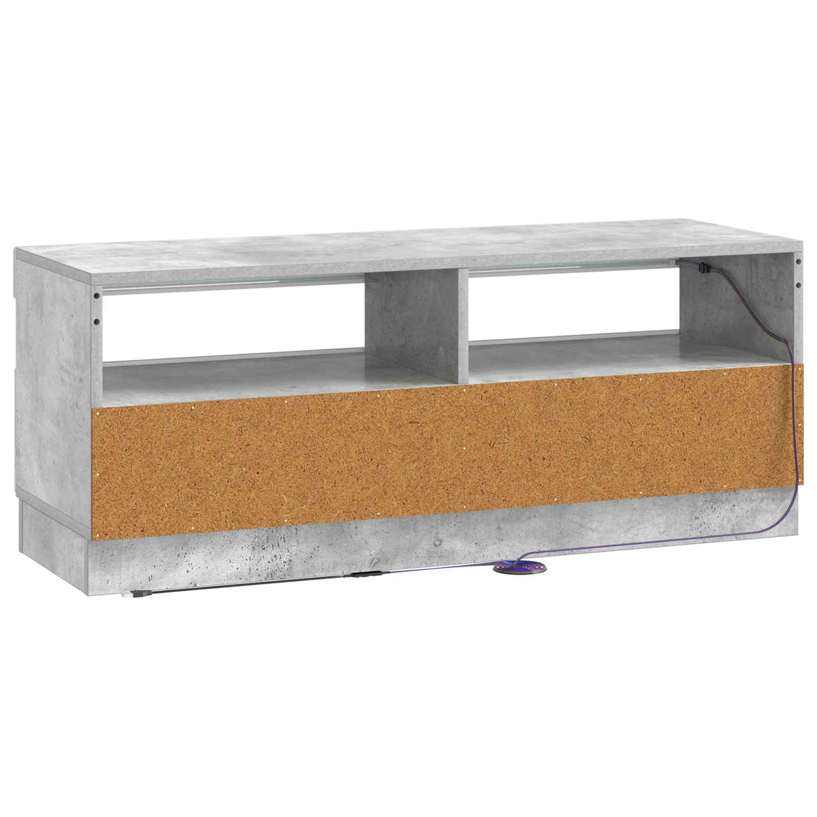 LED-TV-Schrank Betongrau Holzwerkstoff