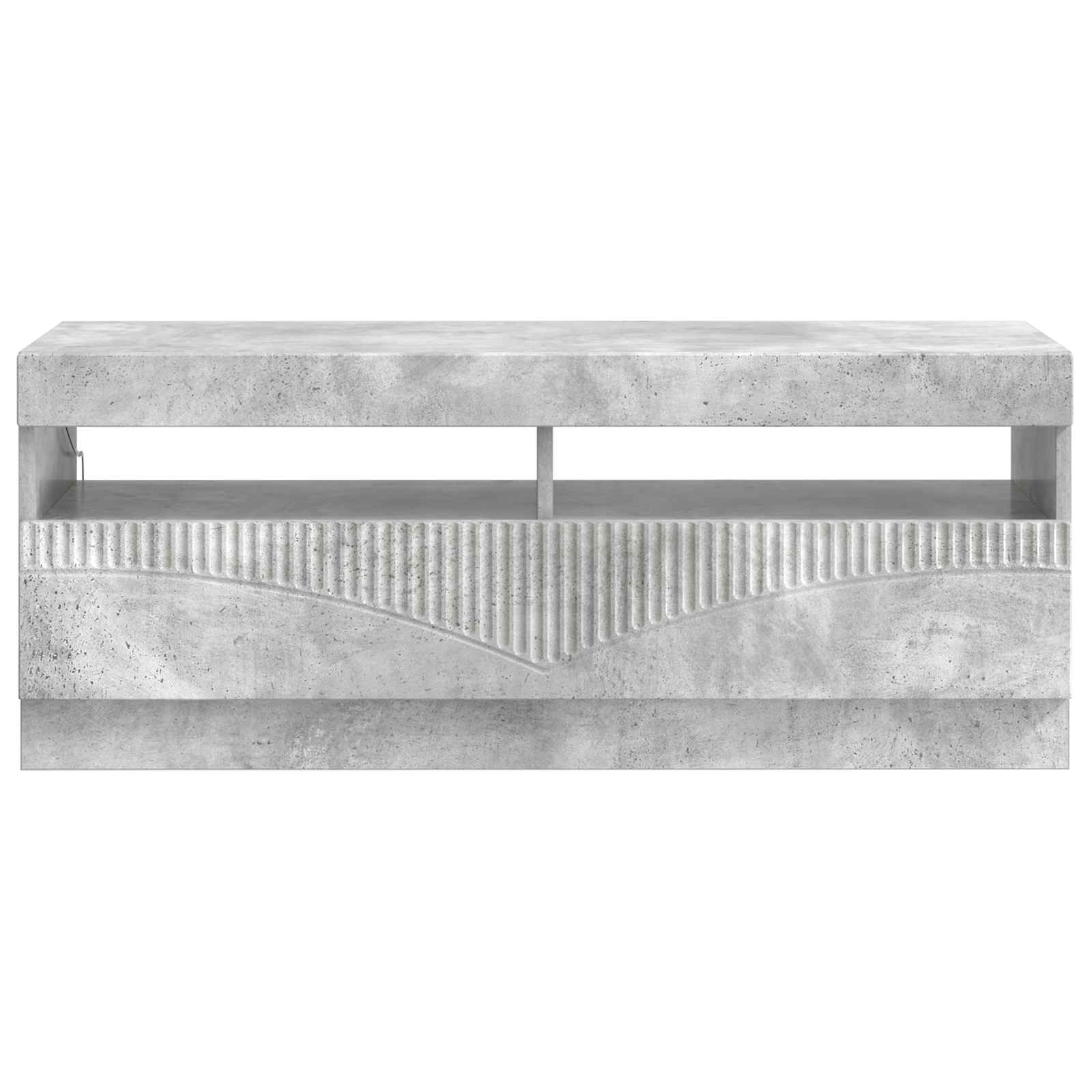 LED-TV-Schrank Betongrau Holzwerkstoff