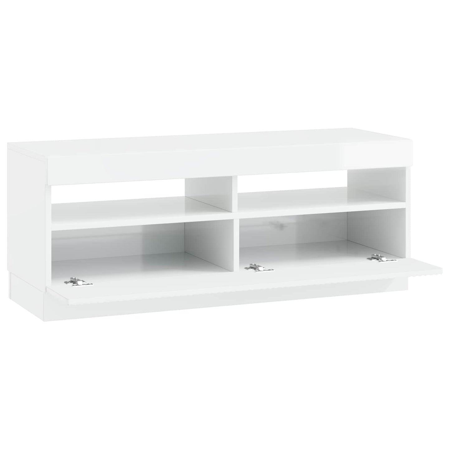 LED-TV-Schrank Hochglanz Weiß Holzwerkstoff