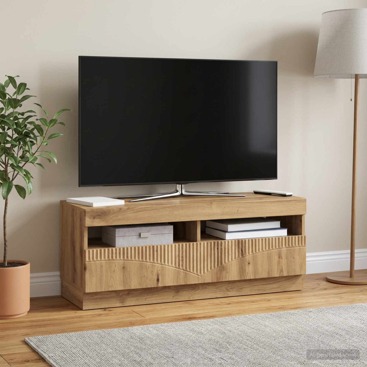 LED-TV-Schrank Artisan-Eiche Holzwerkstoff