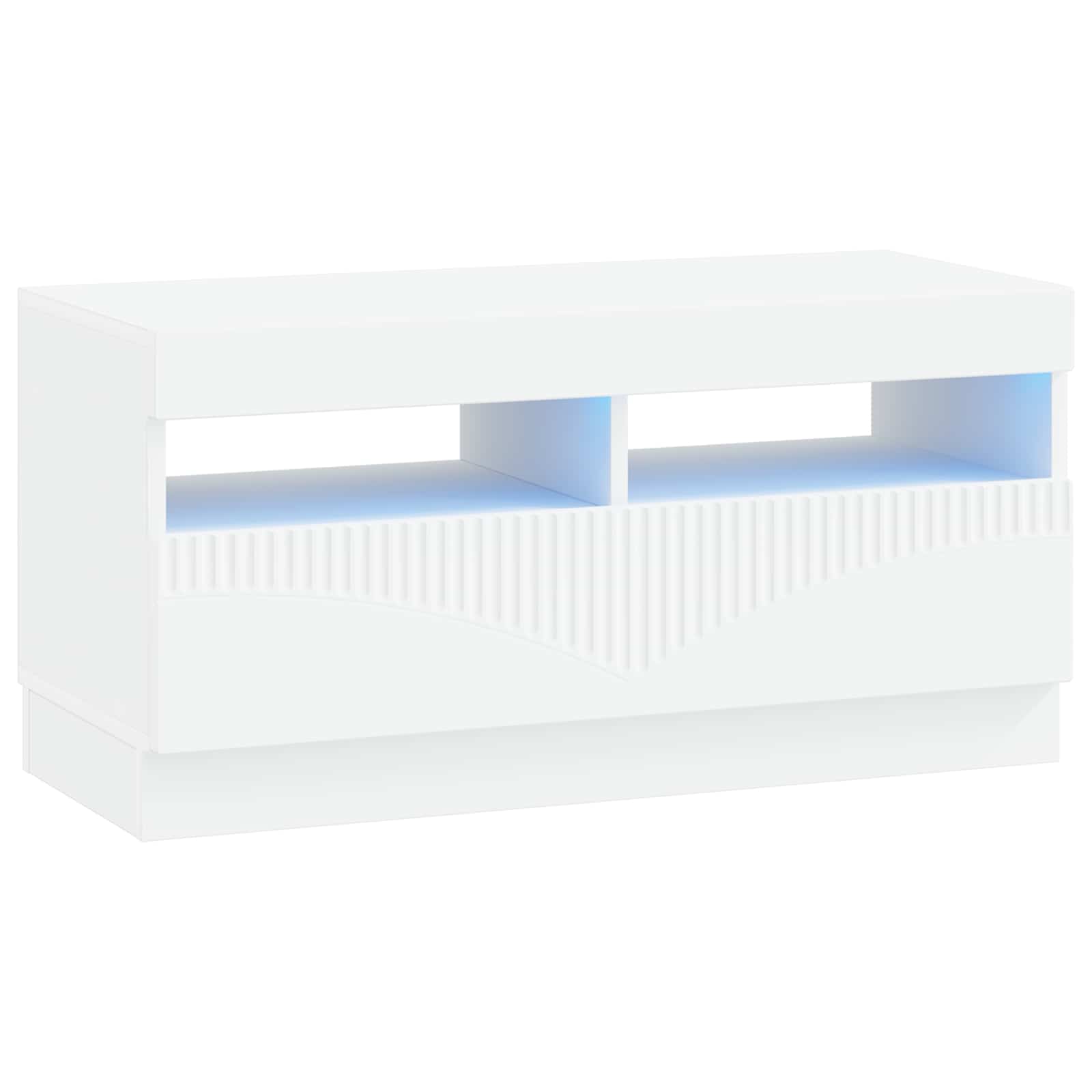 LED-TV-Schrank Weiß Holzwerkstoff