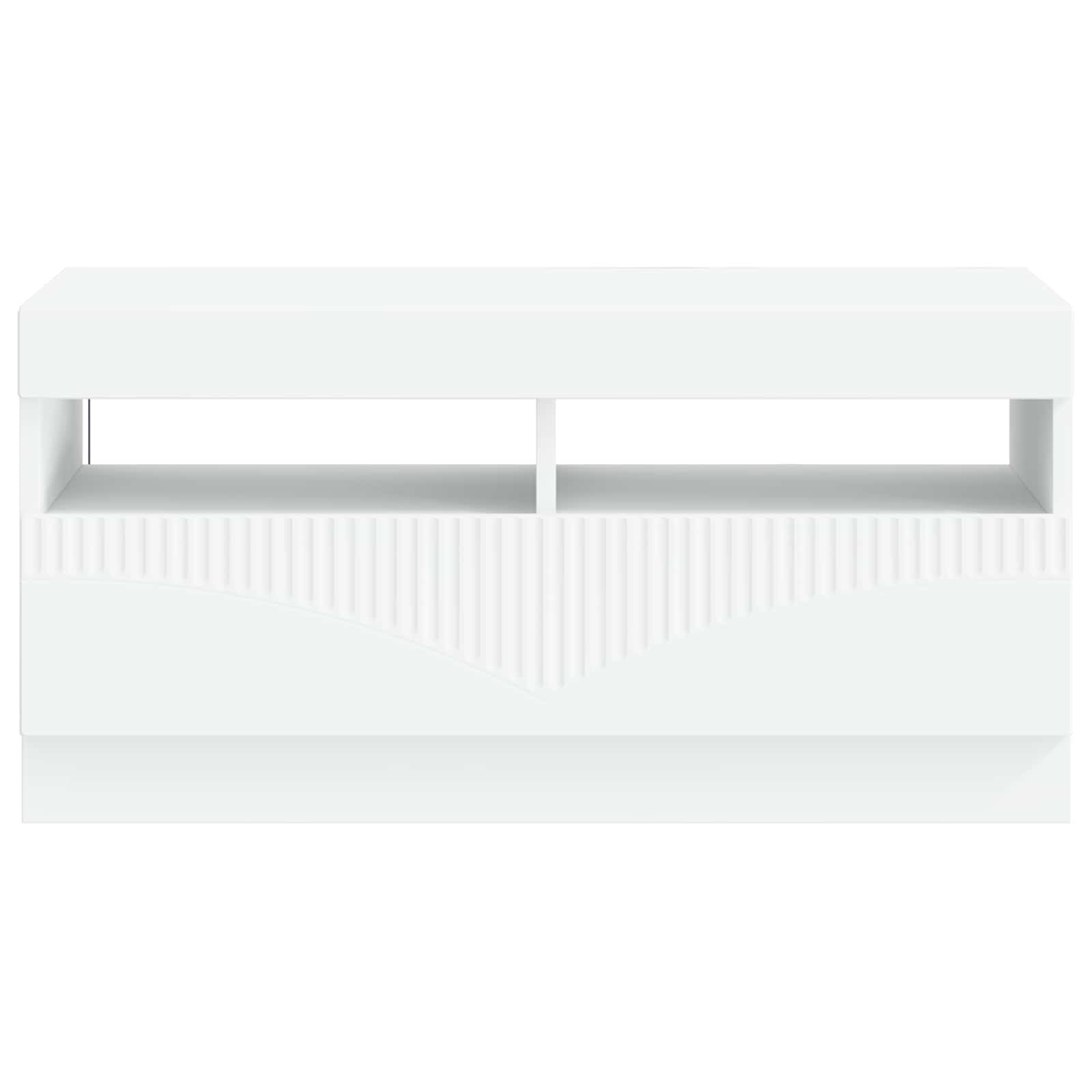 LED-TV-Schrank Weiß Holzwerkstoff