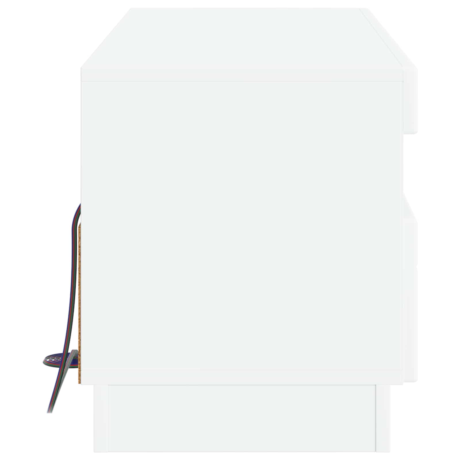 LED-TV-Schrank Weiß Holzwerkstoff