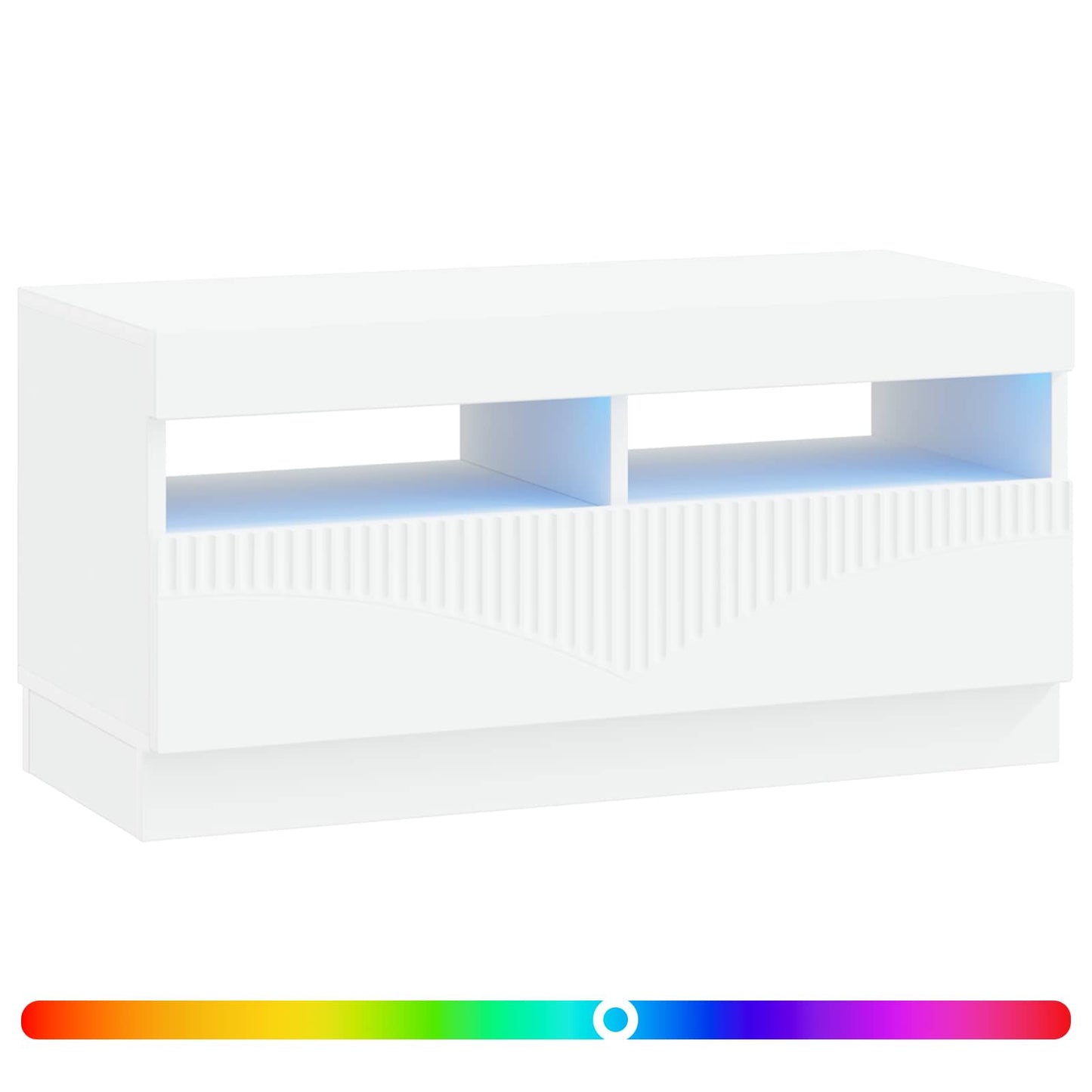 LED-TV-Schrank Weiß Holzwerkstoff