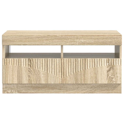 LED-TV-Schrank Sonoma-Eiche Holzwerkstoff