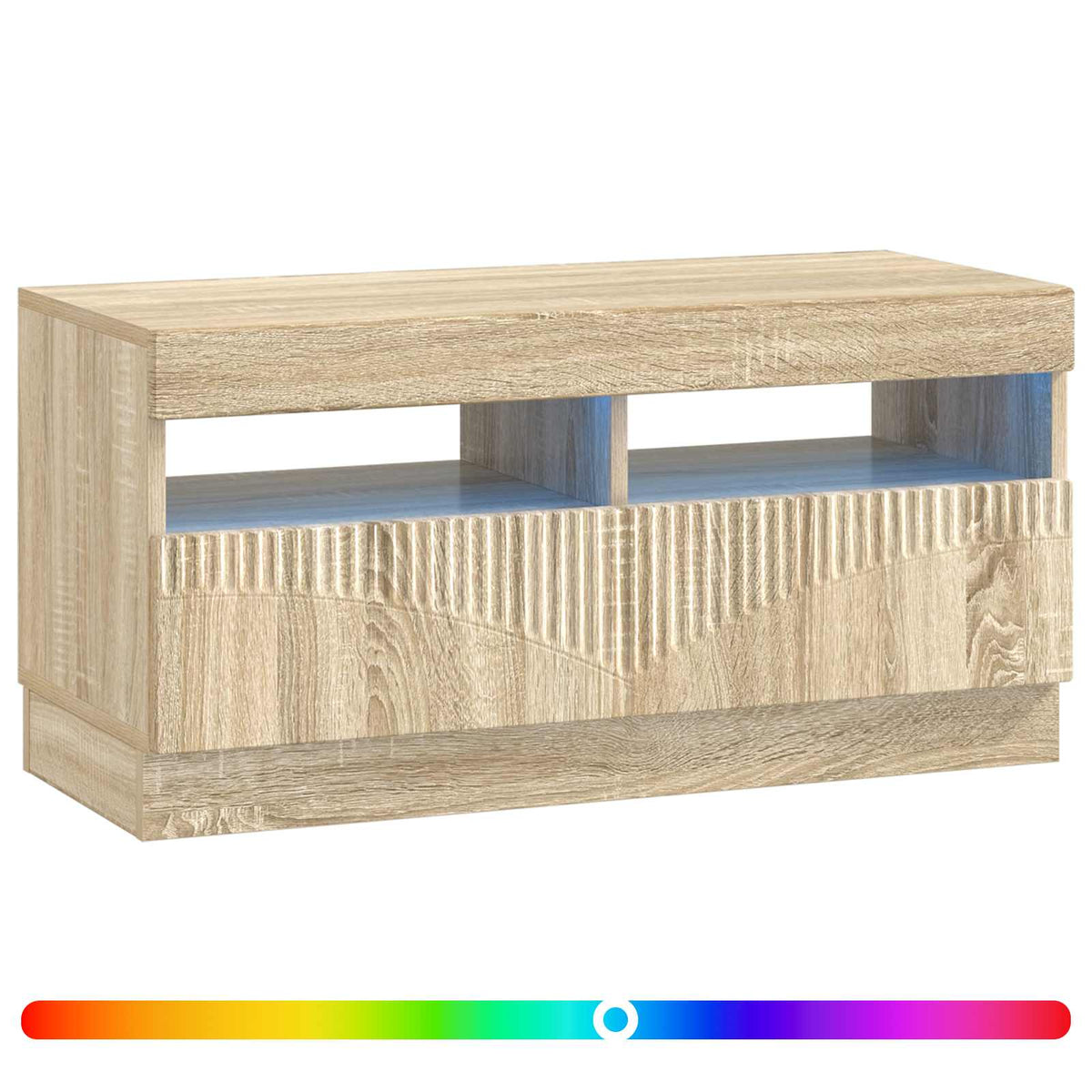 LED-TV-Schrank Sonoma-Eiche Holzwerkstoff