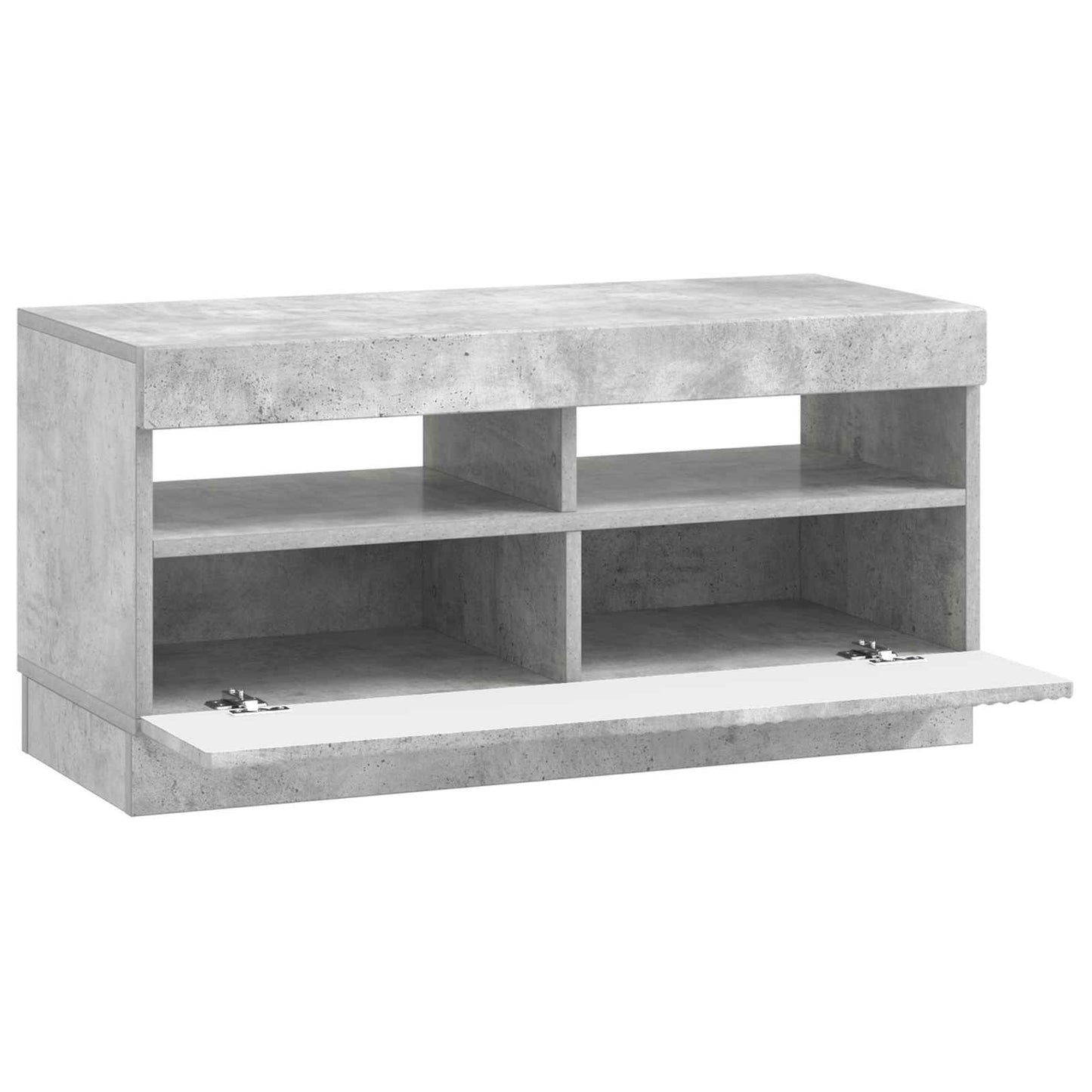 LED-TV-Schrank Betongrau Holzwerkstoff