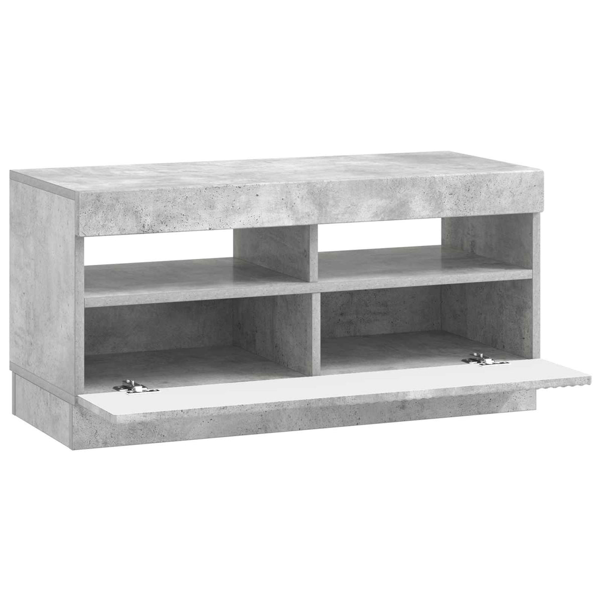 LED-TV-Schrank Betongrau Holzwerkstoff