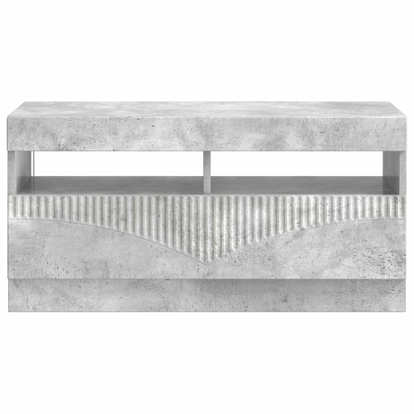 LED-TV-Schrank Betongrau Holzwerkstoff